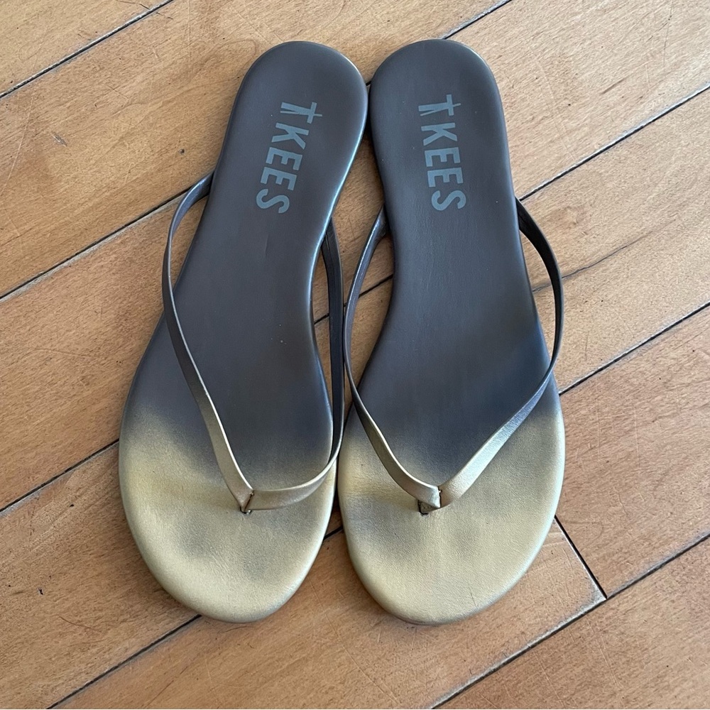 TKEES Ombre Brown and Gold Sandals